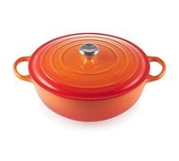 Le Creuset – Cocotte ronde Signature 32 cm fonte émaillée 7 L avec couvercle Volcanique