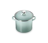 Le Creuset Marmite traditionnelle en émail sur acier, 8 litres, sel de mer avec bouton en acier inoxydable