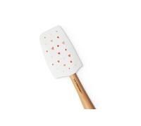 Le Creuset Mon Coeur Collection Spatule en Silicone Craft Medium Blanc avec Cœurs