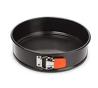 LE CREUSET Moule à Manqué Rond Fond Amovible 20 cm, Résistant au Levain, en Acier Siliconé, Anthracite/Orange, 94101500000000