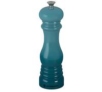 Le Creuset Moulin à Poivre Classique Réglable, Plastique ABS Résistant aux Éclats, Anticorrosion, 21 cm, Bleu Caraïbes, 96001900490000