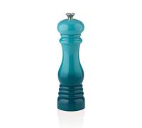 Le Creuset Moulin à Sel Classique Réglable, Plastique ABS Résistant aux Éclats, Anticorrosion, 21 cm, Bleu Caraïbes, 96002000490000