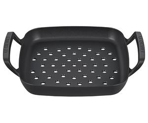 LE CREUSET Panier à grillades carré en fonte pour barbecue d'extérieur