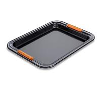 Le Creuset Petit Plaque de Cuisson Rectangulaire Anti-Adhérente, 32,2 x 24 x 2,58 cm, Noir Mat, 46078320010000