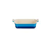 LE CREUSET Plat à four rectangulaire Tradition en grès 26x19cm/2,4l Azure bleu