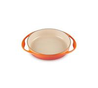 Le Creuset Plat à Tarte Tatin 20129250902460 en fonte émaillée ovale 25 cm Volcanique