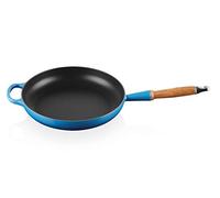 Le Creuset Poêle en fonte émaillée Signature 20258282200422 28 cm Azur poignée bois
