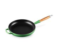 Le Creuset Poêle à frire en Fonte Émaillée avec poignée en bois, 28 cm, Bamboo, 20258284080422