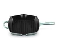 LE CREUSET Poêle à griller carrée Skillet Evolution 26x26 cm Sea Salt Bleu/Bleu-Vert