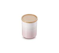 LE CREUSET Pot de Conservation M en Céramique avec Couvercle en Bois, Céramique, 540 ml, 10 cm, Shell Pink, 60825547770099