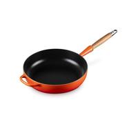 LE CREUSET Sauteuse en Fonte Émaillée avec poignée en bois, 28 cm, Volcanique, 20259280900422
