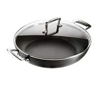 Le Creuset Faitout 51107300010502 Aluminium antiadhésif avec couvercle 30 cm Anthracite/Argenté