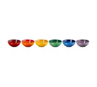 Le Creuset Set 6 cereal bowls rainbow, Lunch box, Multicolore, Orange, Bleu, Rouge, Vert, Violet, Jaune