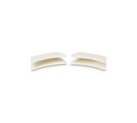 Le Creuset Set de 2 poignées, Silicone, Adaptables, Résistantes à la Chaleur Jusqu'à 250°C, Meringue, 42813007160000