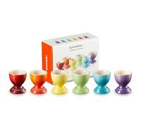 LE CREUSET Set de 6 Coquetier à pied en grès, 9 g, Arc-en-ciel, 79067008359030