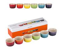 Le Creuset Set de 6 Ramequins Ronds en Céramique, 120 ml, Arc-en-ciel, 79134108359030
