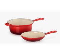 Le Creuset - Set de casserole et poêle, volume 2,3 l, cerise 25044220602460
