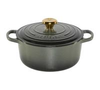 Le Creuset Cocotte Signature 24 cm thym bouton doré