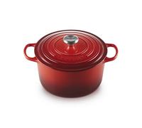 Le Creuset Signature Cocotte haute en fonte émaillée, 26 cm, 6.3L, Cerise, 21195260602430