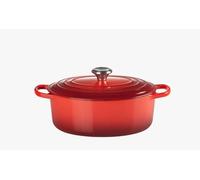 Le Creuset – Cocotte ovale en fonte émaillée Signature 27 cm 4,1 L avec couvercle Cerise