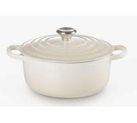 Le Creuset Cocotte Signature en fonte émaillée avec couvercle 20 cm ronde 2,4 L Meringue