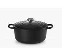 Le Creuset Cocotte ronde Signature 21177260000430 en fonte 26 cm 5,3 l Noir Mat