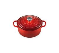 Cocotte Rond 20 cm Le Creuset Signature Fonte 21177200602430 Cerise