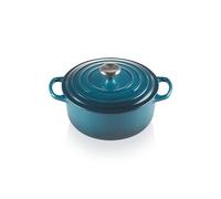 Le Creuset Cocotte en fonte Signature 20 cm ronde 2,4 L avec couvercle Deep Teal