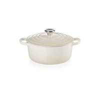Le Creuset Cocotte Signature en fonte émaillée avec couvercle 20 cm ronde 2,4 L Meringue