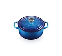 Cocotte Rond 22 cm Le Creuset Signature Fonte 21177222202430 Azur