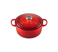 Le Creuset Cocotte Signature en fonte émaillée ronde 24 cm 4,2 L, Cerise
