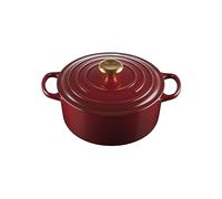 Cocotte Rond 24 cm Le Creuset Signature Fonte 21177249494441 Garnet