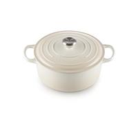 Le Creuset Cocotte ronde Signature en fonte émaillée 26 cm 5,3 L Meringue