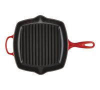 Le Creuset Signature Poêle grill carrée rouge cerise - 26 cm