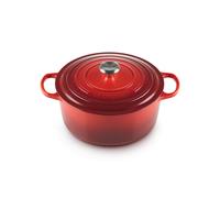 Le Creuset Cocotte Signature en fonte émaillée ronde 24 cm 4,2 L, Cerise