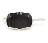 LE CREUSET Skillet carré en fonte émaillée 26 x 26 cm Meringue Blanc G