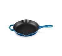 LE CREUSET, Skillet en Fonte Émaillée, Rond, Ø 23 cm, Compatible avec Toutes Sources de Chaleur (Induction Incluse), 1.93 kg, Bleu Marseille