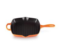 Le Creuset - Skillet gril carré Signature - Fonte émaillée 26 x 26 cm - Volcanique