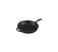 LE CREUSET Skillet profond en fonte émaillée Signature avec poignée d'assistance et deux becs verseurs, 26 cm, 2 litres, Noir Mat, 20187260000422