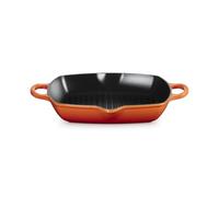 LE CREUSET Skillet profond en fonte émaillée Signature avec poignée d'assistance et deux becs verseurs, 30 cm, Volcanique, 20200300900422
