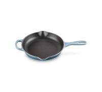 LE CREUSET Skillet Signature en Fonte Émaillée, Rond, Ø 23 cm, 1.93 kg, Chambray, 20182234340422