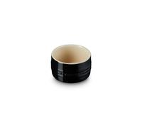 Le Creuset Stoneware Ramekin with Straight Wall, Stackable, 200 ml, Black Onyx, 70403201400099