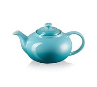 Le Creuset Théière Classique Ronde en Céramique, 1.3 Litres, Pour 3-4 Tasses, Bleu Caraïbes, 70702131700000
