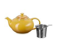 Le Creuset Théière en grès avec infuseur en acier inoxydable, 1,3 l, Nectar