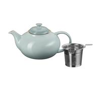 Le Creuset Théière en grès avec infuseur en acier inoxydable, 1,3 l, Sea Salt