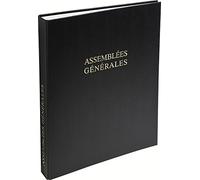 Le Dauphin - Réf. 831D Classeur noir ASSEMBLEE GENERALE - 4 anneaux - dos 37 mm - couverture plastique, intérieur papier. livré vide sans recharge - Format vertical 29,7x21cm A4