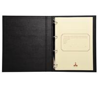 Reliure standard avec recharge 297X210 Conseil d'administration 100 feuillets foliotés 80g + garde - Noir