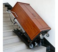 Le dernier modèle 2026 de monte-escalier électrique sur chenilles, 52V 48AH, 400KG, peut franchir 1800 marches. black 52V36AH400KG