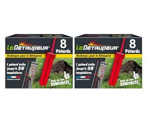 LE DETAUPEUR 16 Recharges Pour Piège Anti Taupes | Fonctionne Uniquement Avec Le Kit Complet DETAUPEUR - Utilisable Sous La Pluie & En Toute Sécurité - RECHARG8X2