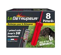 LE DETAUPEUR 8 Recharges Pour Piège Anti Taupes - Fonctionne Uniquement Avec Le Kit Complet DETAUPEUR - Efficace & Puissant - Utilisable Sous La Pluie & En Toute Sécurité RECHARG8